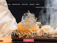 Tablet Screenshot of estefankitchen.com